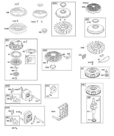 D - Volano, alimentazione carburante, molla regolatore B&S - 31 €¦ 31A607-0125-B1 brand Stihl